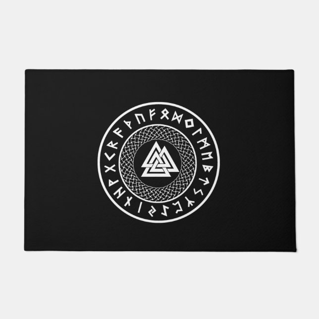Paillasson Valknut - Wotans Knot - Odin Rune Poster (Devant)