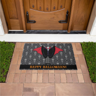 Paillasson Vampire Halloween Salutation personnalisée Crânes 
