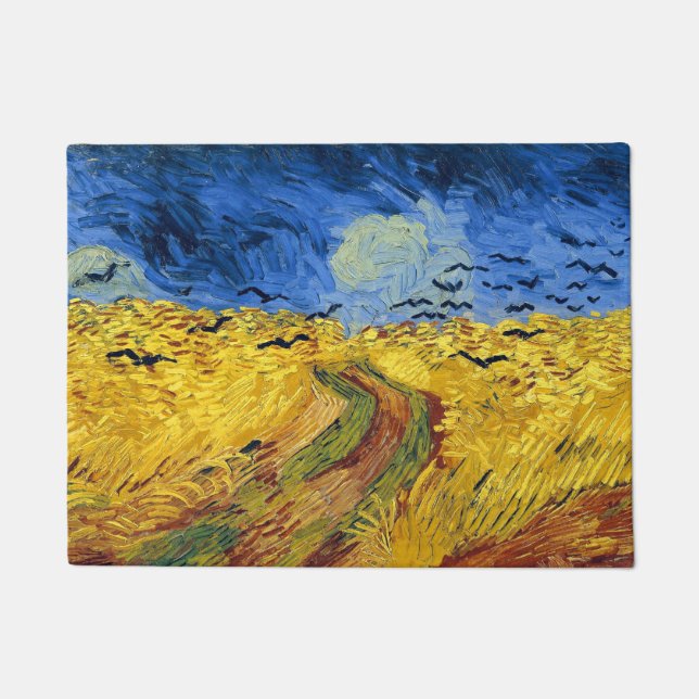 Paillasson Van Gogh Champs de blé Impressionniste Peinture (Devant)