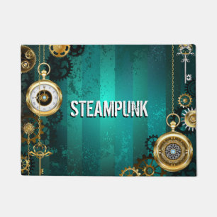 Paillasson Veille bijoux Steampunk sur un Arrière - plan vert