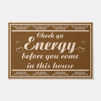 Paillasson Vérifiez Ya Energy Doormat, Cadeau Vintage Mat