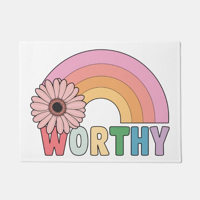 Paillasson Véritable fleur arc en ciel (Devant)