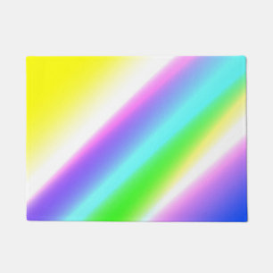 Paillasson Vert bleu arc-en-ciel texture abstraite motif art
