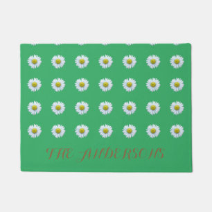 Paillasson Vert floral personnalisé