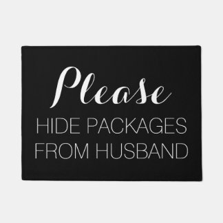 Paillasson Veuillez cacher les paquets de la natte de mari