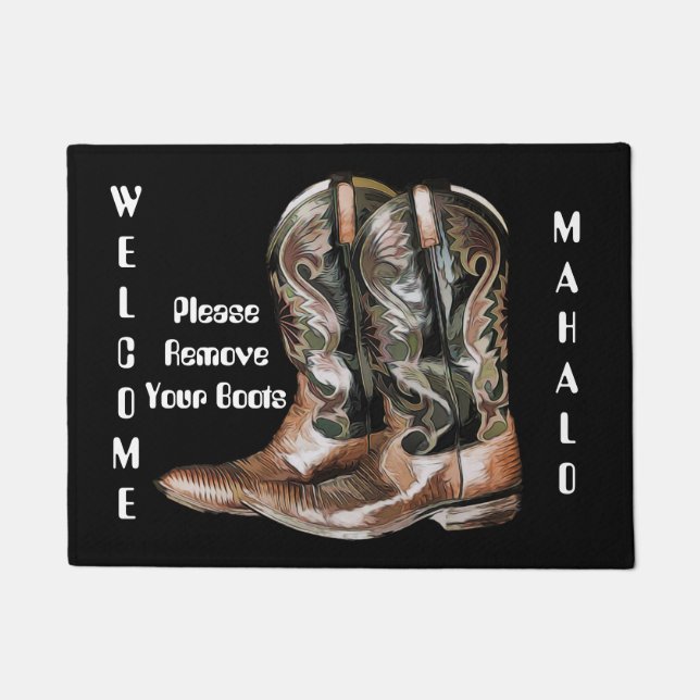 Paillasson Veuillez enlever les bottes (Devant)