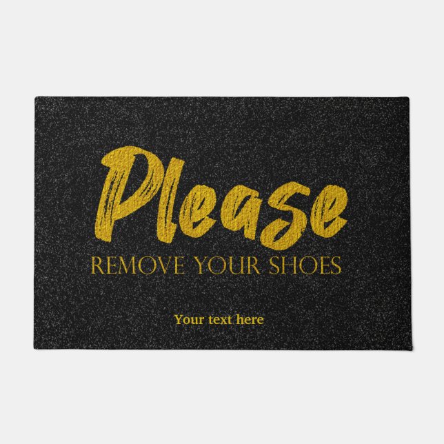 Paillasson Veuillez retirer votre panier de chaussures (Devant)