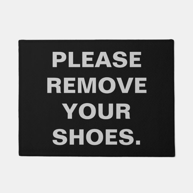 PAILLASSON VEUILLEZ SUPPRIMER VOS CHAUSSURES (Devant)