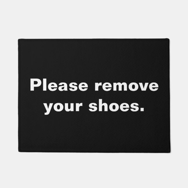 PAILLASSON VEUILLEZ SUPPRIMER VOS CHAUSSURES DOORMAT (Devant)