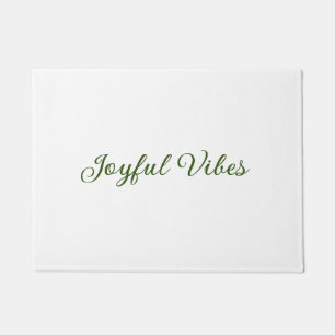 Paillasson Vibes joyeux Noël vert nom de famille
