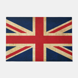 Paillasson Vieux drapeau grunge vintage Union Jack du