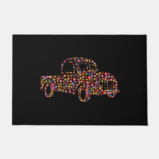 Paillasson Vieux Motif de camionnette (Devant)