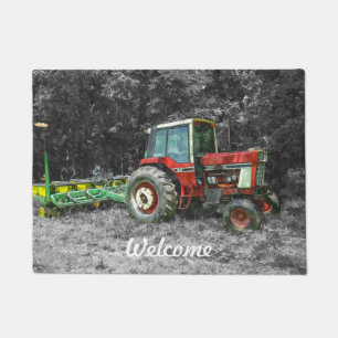Paillasson Vieux tracteur international Painterly