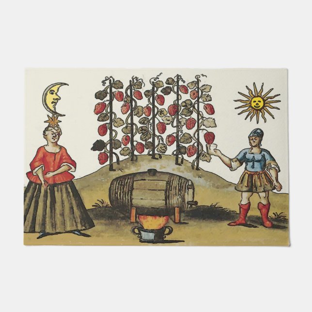 Paillasson Vieux vignoble, ajouter le texte Matelas (Devant)