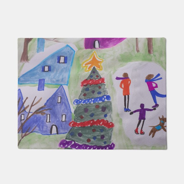 Paillasson Village de Noël (Devant)