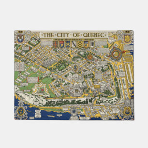 Paillasson Ville de carte du Québec