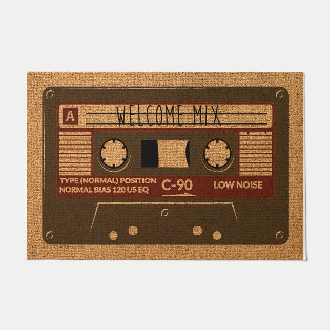 Paillasson Vinatge Radio Doormat, Retro Mat Present (Devant)
