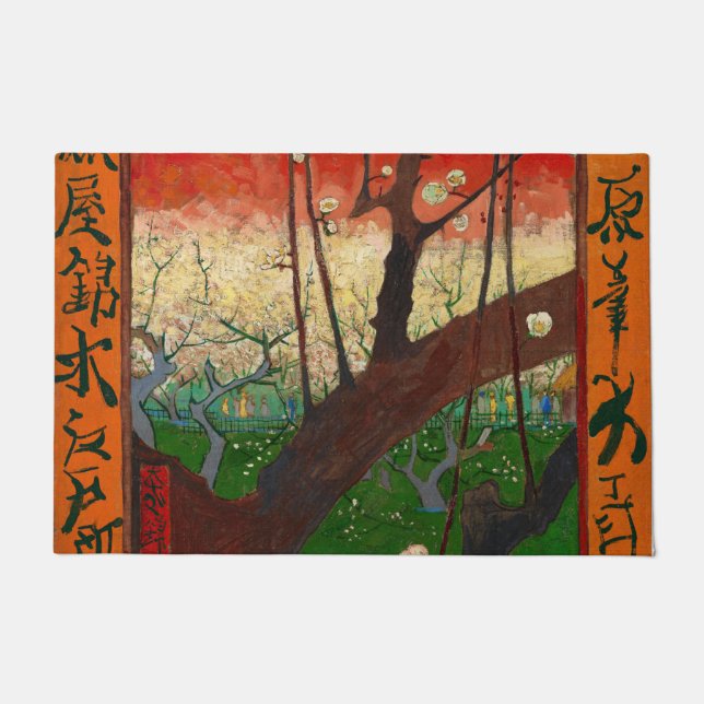 Paillasson Vincent van Gogh - Arbre à prune floraison (Devant)