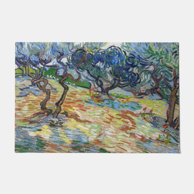 Paillasson Vincent van Gogh - Oliviers : Ciel bleu vif (Devant)