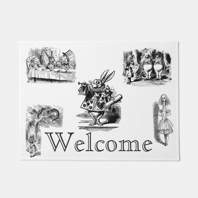 Paillasson Vintage Alice's Adventures in Wonderland (Devant)