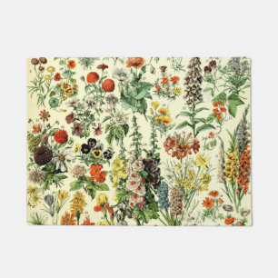 Paillasson Vintage Flowers Old Illustration Art