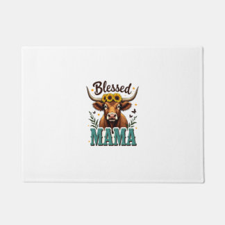 Paillasson Vintage Maman Bénie Vache Highland Tournesol Weste
