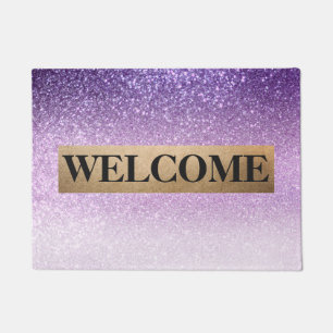 Paillasson Violet Lilac Pastel Violet triple Parties scintill