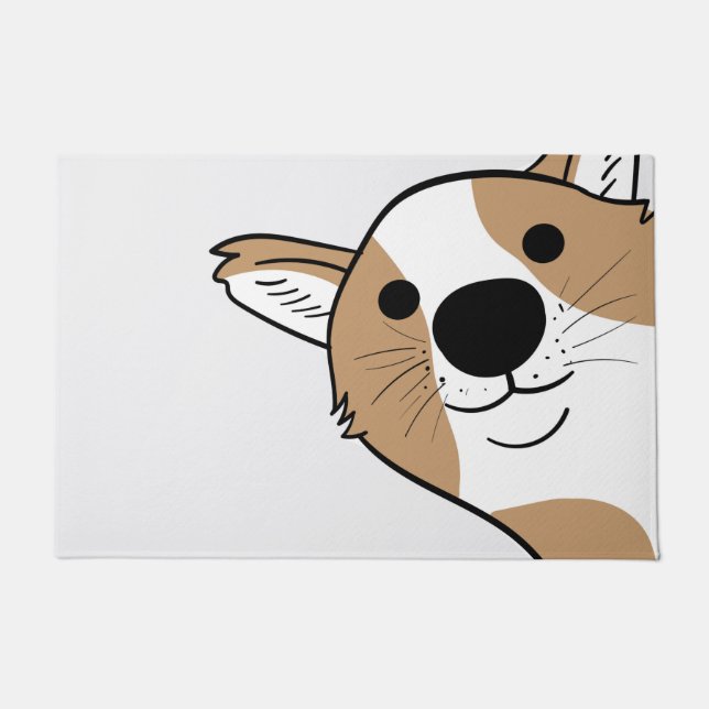 Paillasson Visage de corgi (Devant)