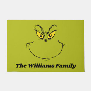 Paillasson Visage personnalisé de Noël volé par Grinch