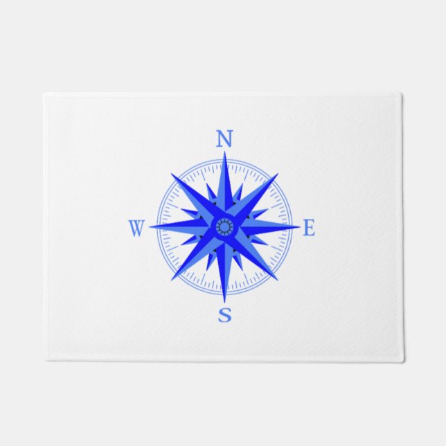 Paillasson Voile - Vent Rose Compas Nautique Chemise (Devant)