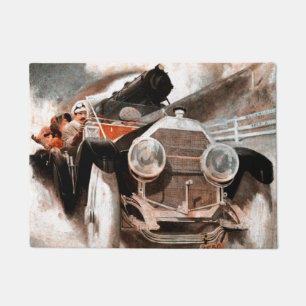 Paillasson Voiture contre le train par William Harnden