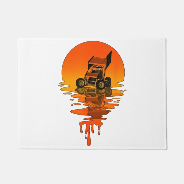 Paillasson Voiture vintage Retro Style Sprint (Devant)