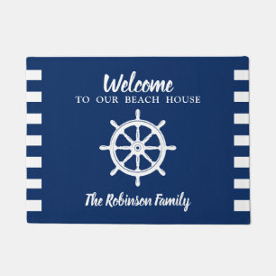 Paillasson Votre Beach House Navires nautiques Roue