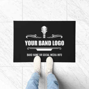 Paillasson Votre logo de bande - Choisissez votre couleur Arr