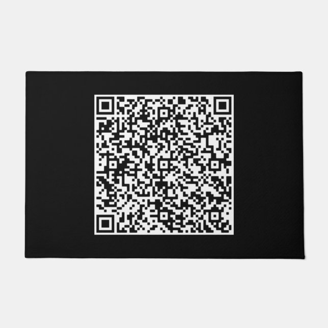 Paillasson Votre mat d'information de numérisation de code QR (Devant)