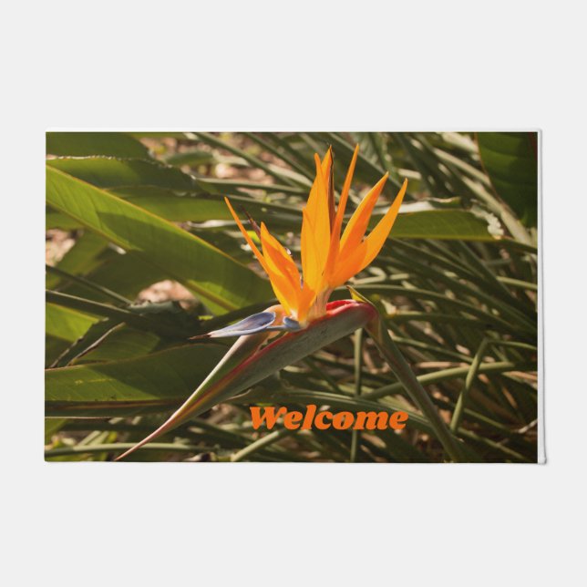 Paillasson Votre Oiseau de Paradise Door Mat personnalisé (Devant)