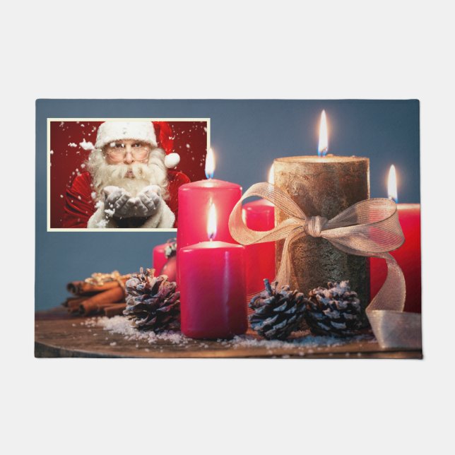 Paillasson VOTRE PHOTO sur mesure porte de Noël mat (Devant)
