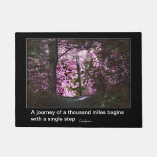 Paillasson Voyage Commence Par Confucius Citation Inspiration