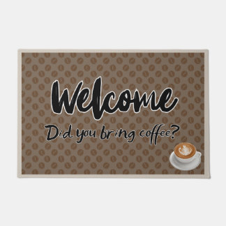 Paillasson Welcom Avez-vous apporté du café