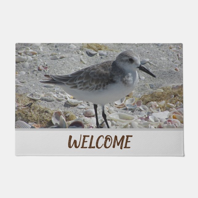 Paillasson Welcome Beach House Coast Animal Photo Shore Bird (Devant)