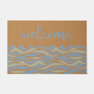 Paillasson Welcome Beach Rug, Ocean Wave Mat, Personnalisé