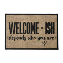 Welcome Funny Sarcastic Doormat