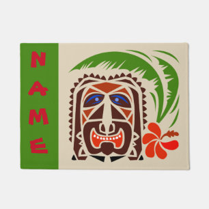 Paillasson Welcome Mat, Tiki Bar. modifier le texte Doormat