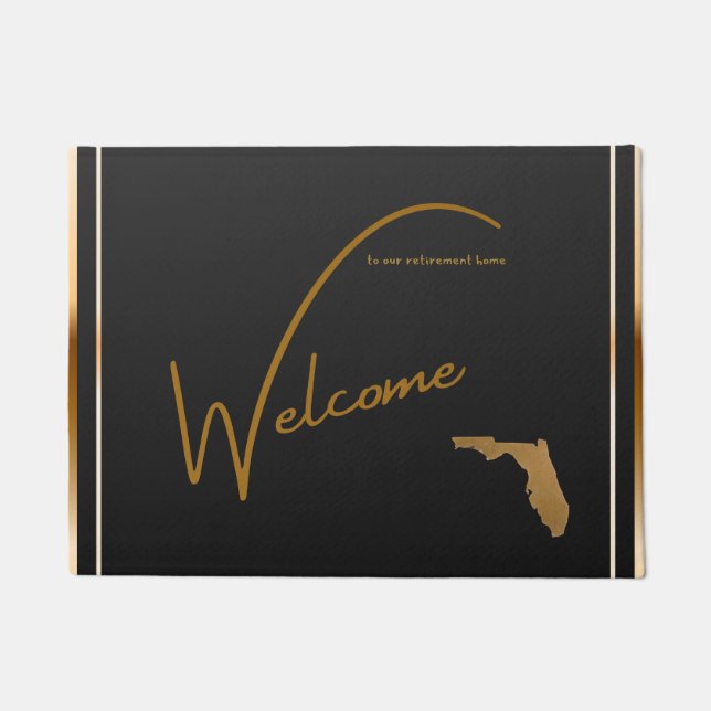 Paillasson Welcome to our retirement home Florida state map (Devant)