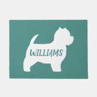 West Highland White Terrier Dog Silhouette Custom