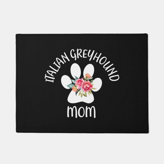 Paillasson Whippet Lover | Italien Greyhound Maman (Devant)