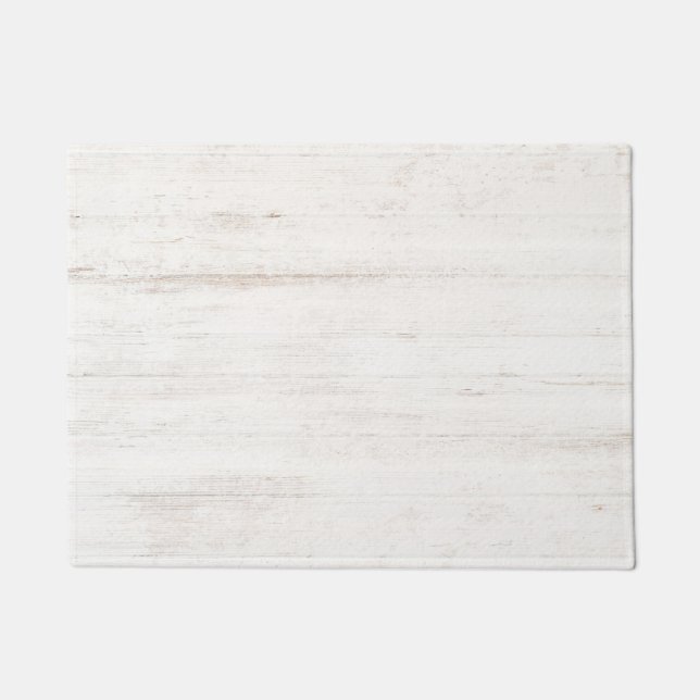 Paillasson White Old Wood Background (Devant)