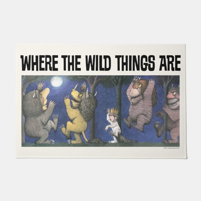 Paillasson Wild Things and Max Dancing in Moonlight (Devant)