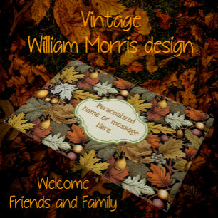 Paillasson William Morris Customisé jardinier d'automne
