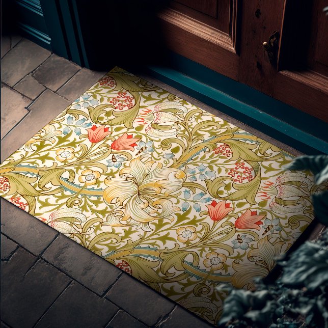 Paillasson William Morris Lily Art Nouveau Floral (Créateur téléchargé)